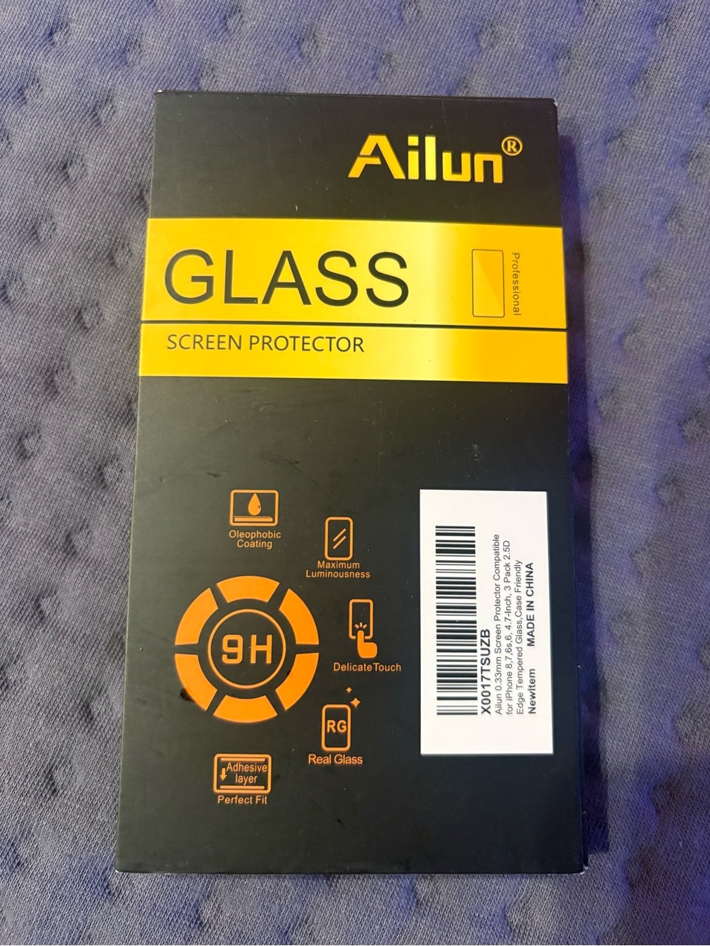 Ailun Tempered Glass new 3 pack Screen Protector for iPhone 8,7 6, 6s